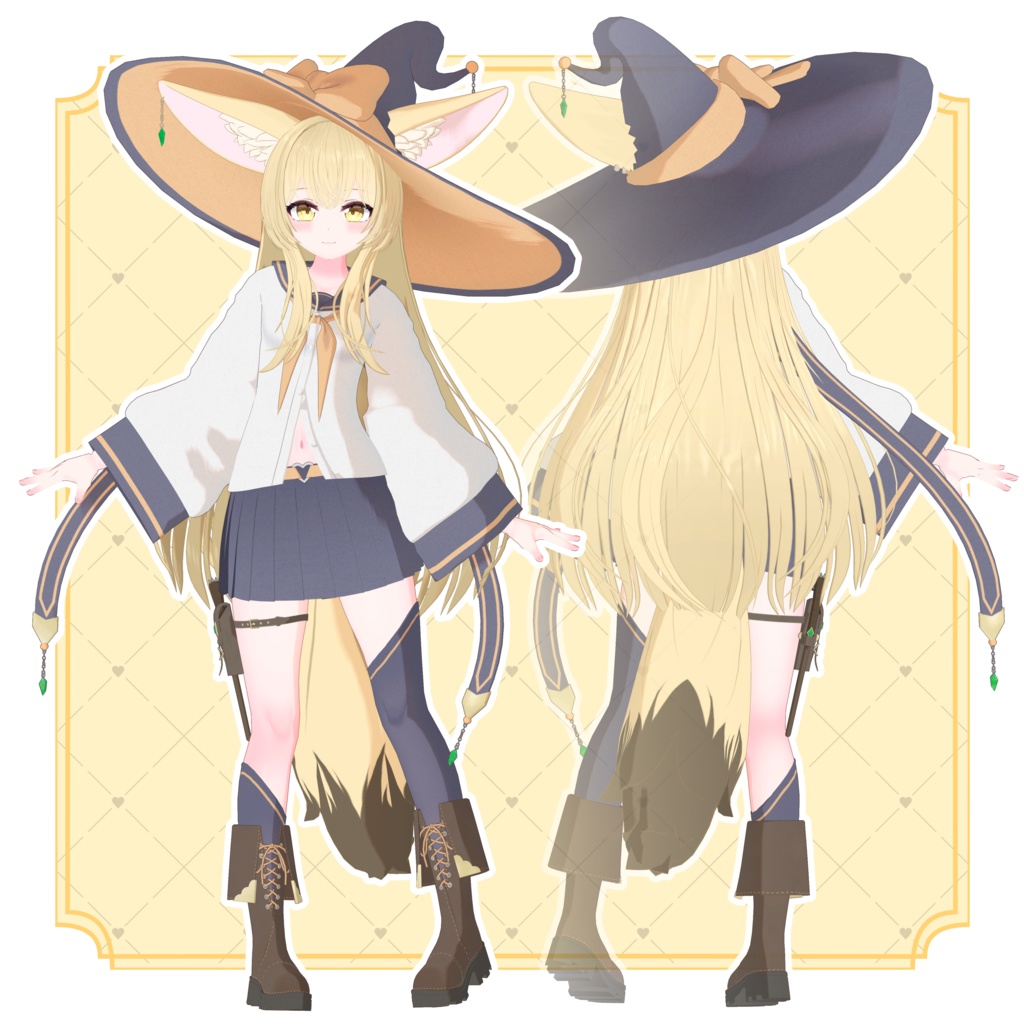 【オリジナル3Dモデル】ミーナ-Mina-