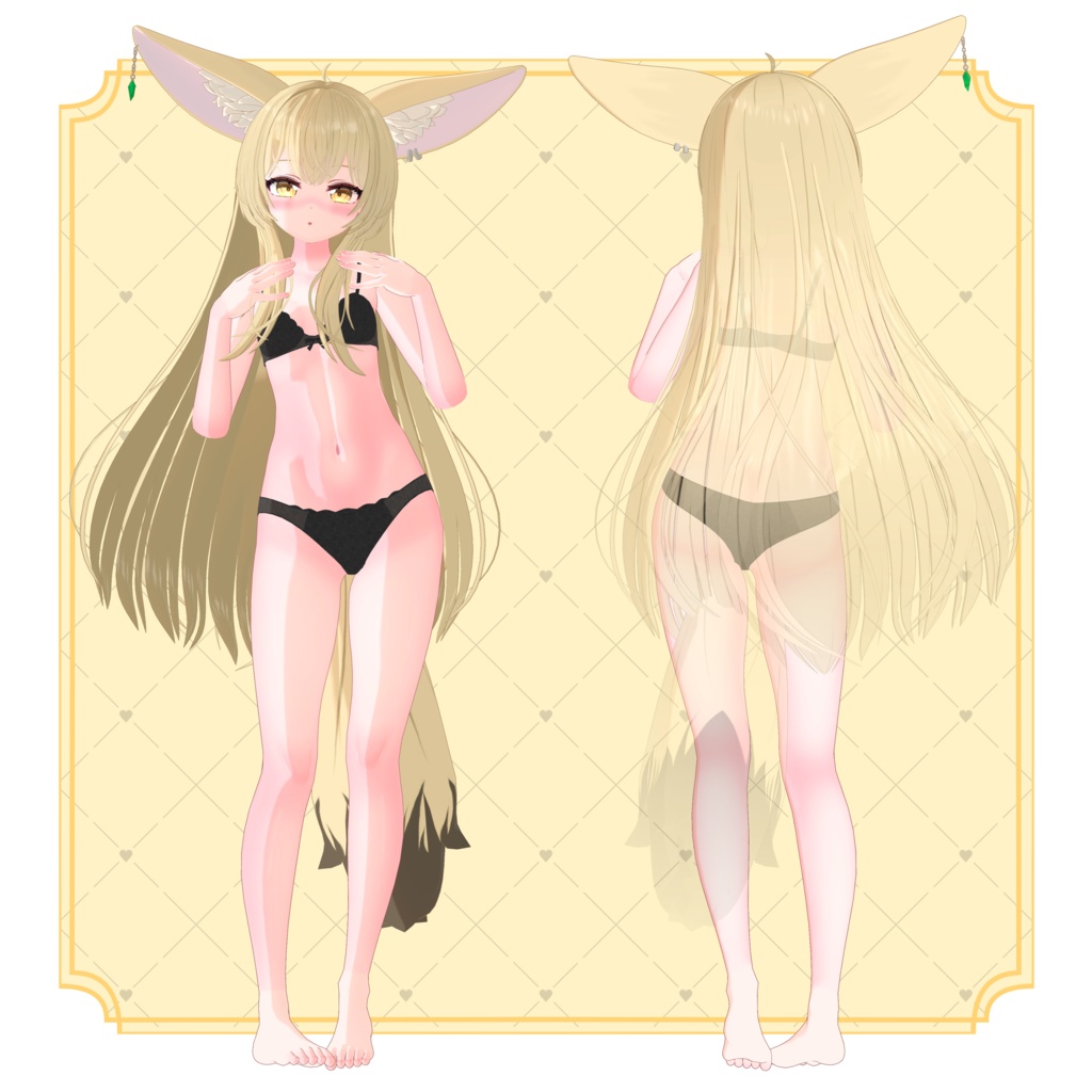 【オリジナル3Dモデル】ミーナ-Mina-