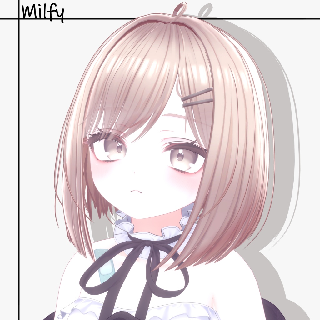 【17アバター対応】前下がりボブヘアー