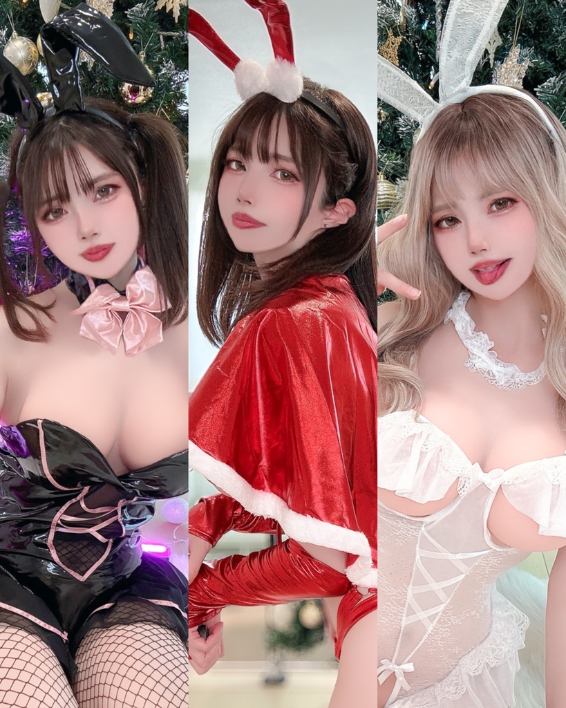 バニーサンタ3種類🎅🎄ランダムチェキ➕ランダムブロマイドセット