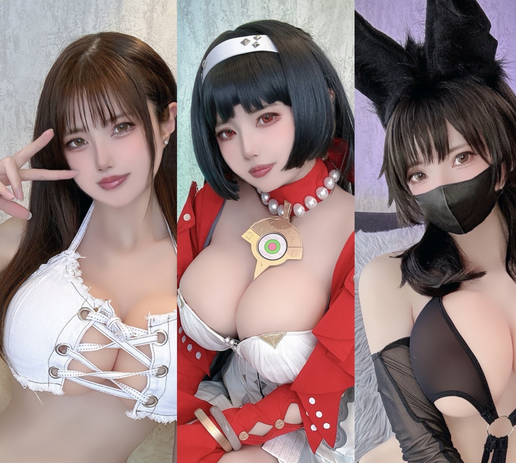 ホワイトデニムビキニ🤍アヌビスちゃん𓀚𓀛🖤アストラ・ヤオ🎙️✨ランダムチェキ➕ランダムブロマイドセット