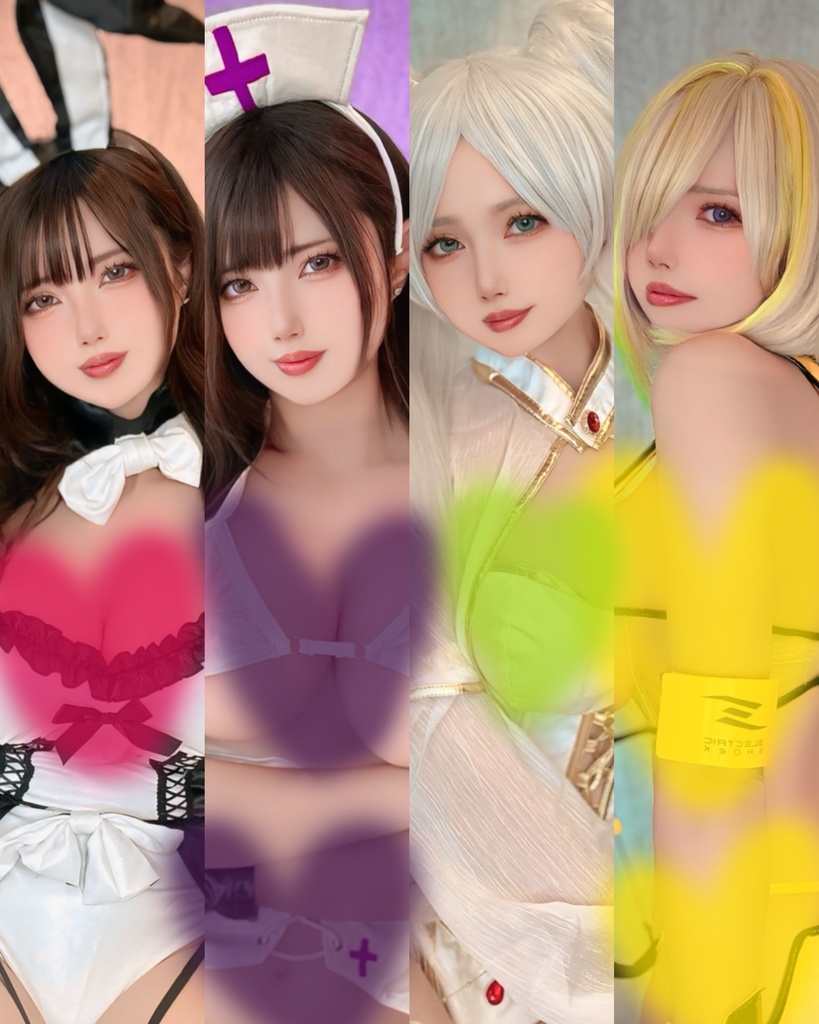 ブームアンドショックエレグ⚡️💛バースデーバニー🎂🩷スケスケフリーレン🧝🏻‍♀️💚ランダムチェキ➕ランダムブロマイドセット