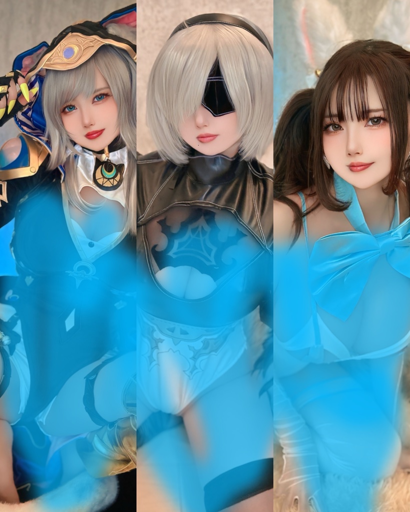 サフェル💎🐾中破2B🖤🤍White day猫ちゃん🩵🐈ランダムチェキ➕ランダムブロマイドセット