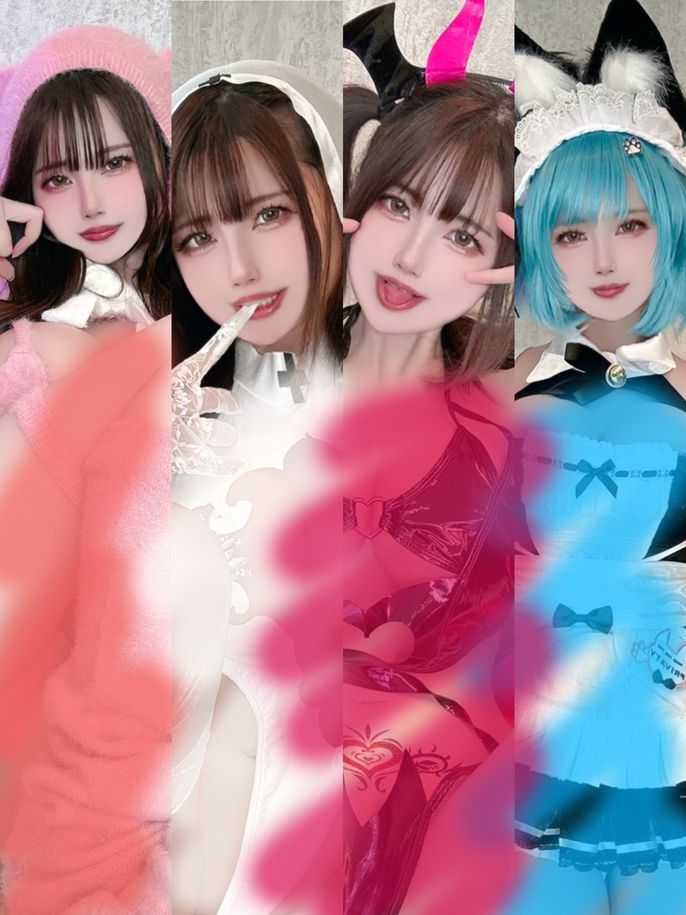 メイドプリバティ🐈‍⬛🩵ピンクサキュバス😈💓背徳シスター🤍⛪️ふわもこピンクくまちゃん🧸🩷ランダムチェキ➕5枚〜ランダムブロマイドセット