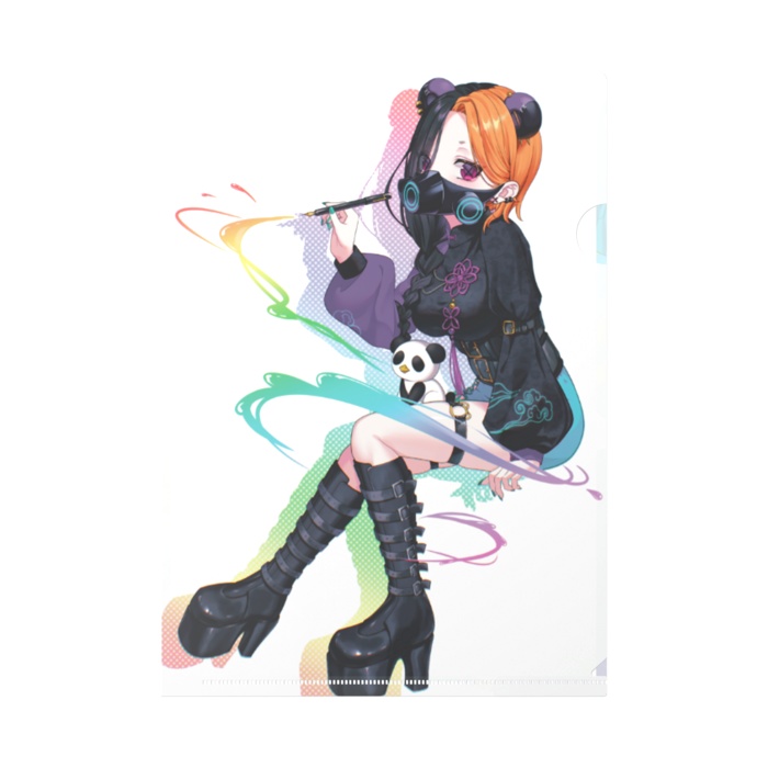 【初配信記念】ぱんだまんキービジュ&夏イラストクリアファイル