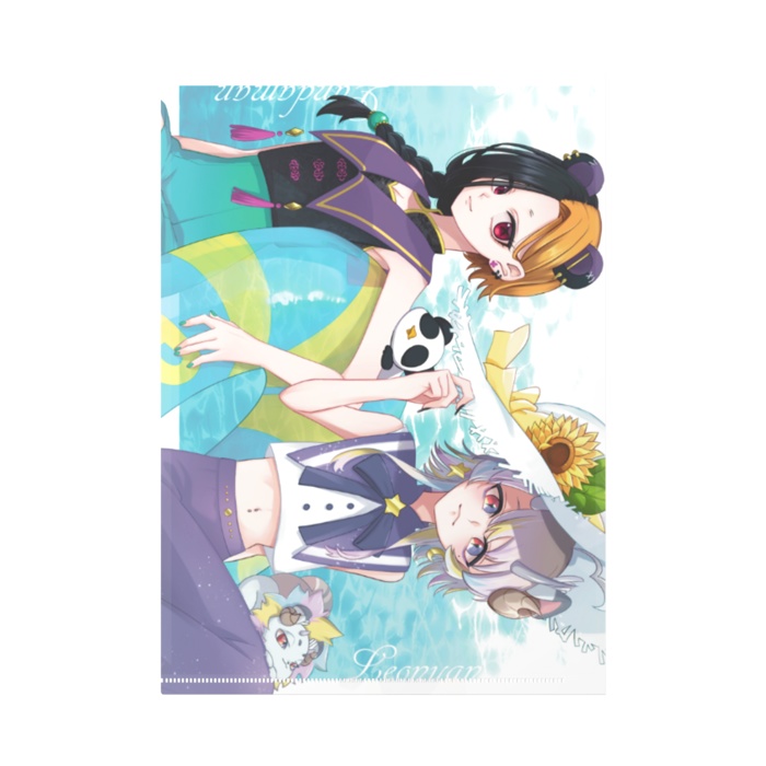 【初配信記念】ぱんだまんキービジュ&夏イラストクリアファイル