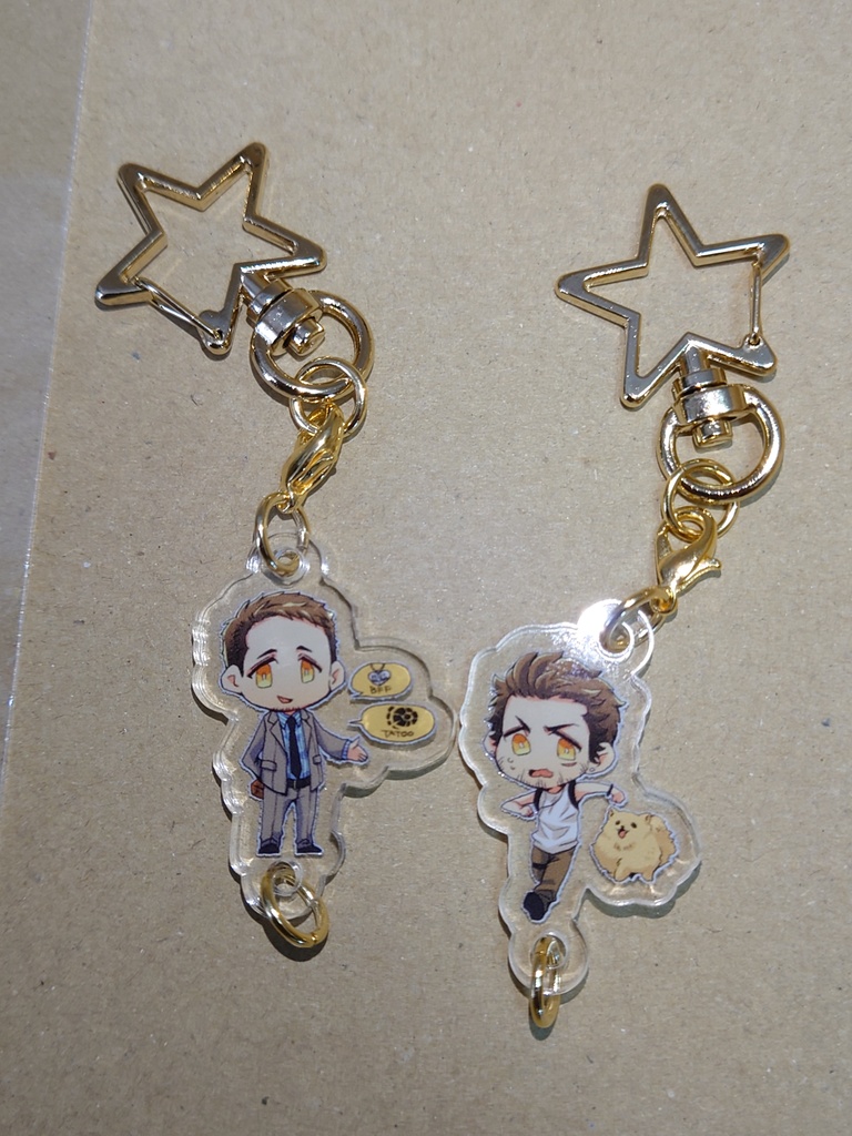 つながるアクリルキーホルダー