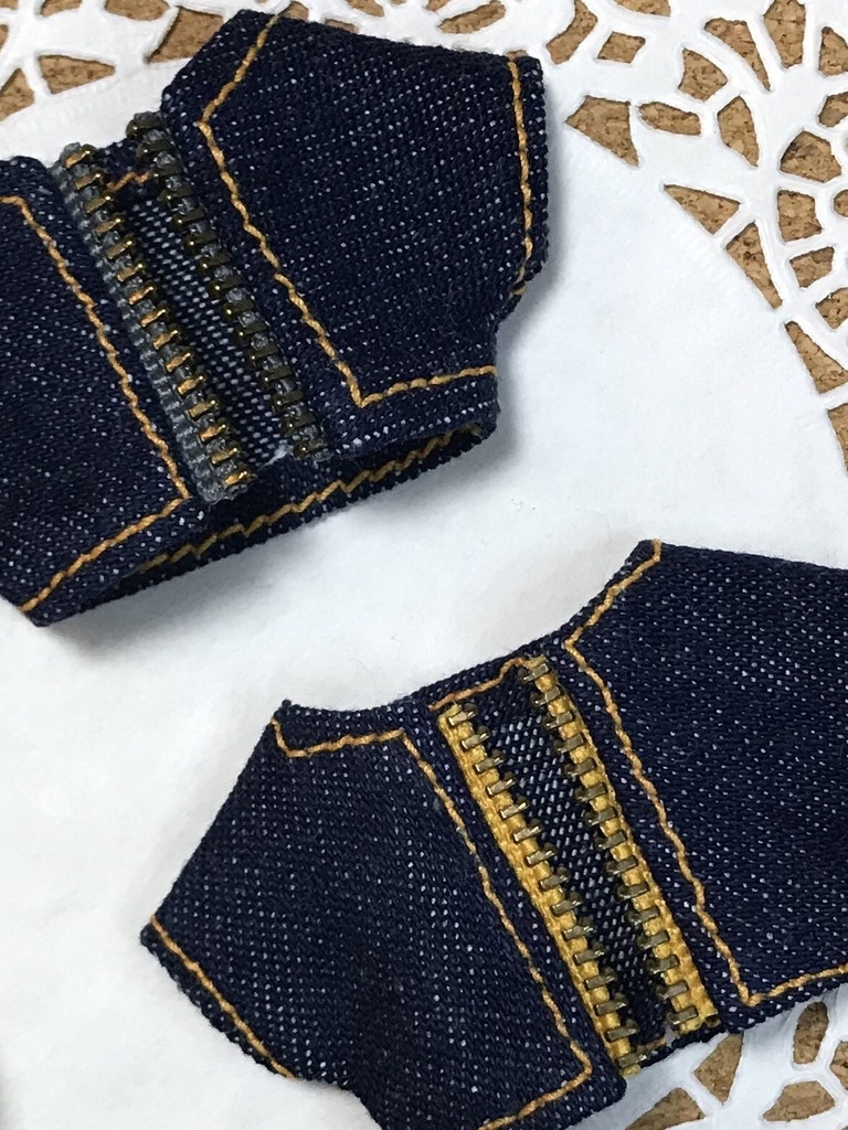 10cmぬいサイズ:シンプルデニムジャケット