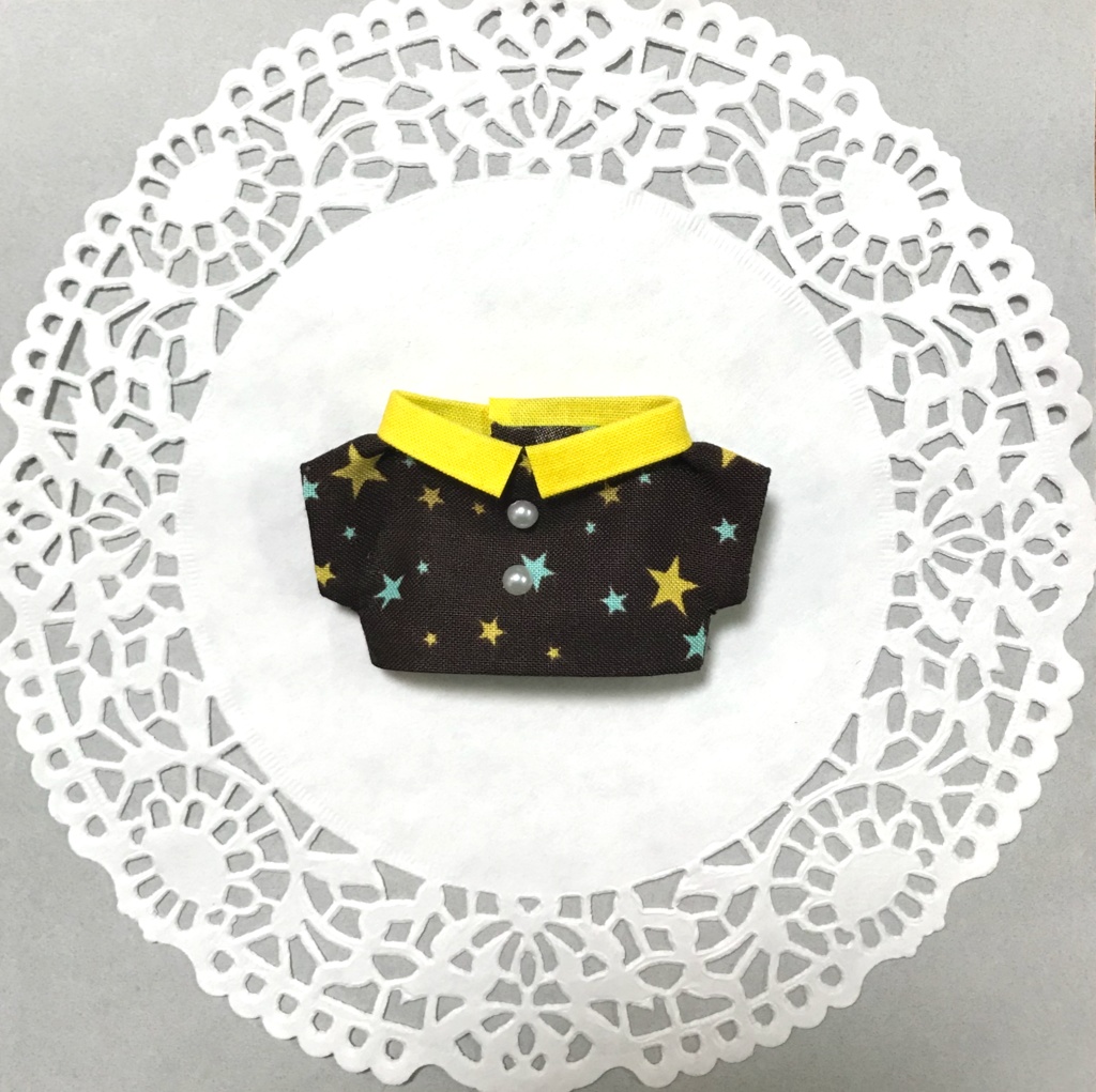10cmぬいサイズ:星柄シャツ