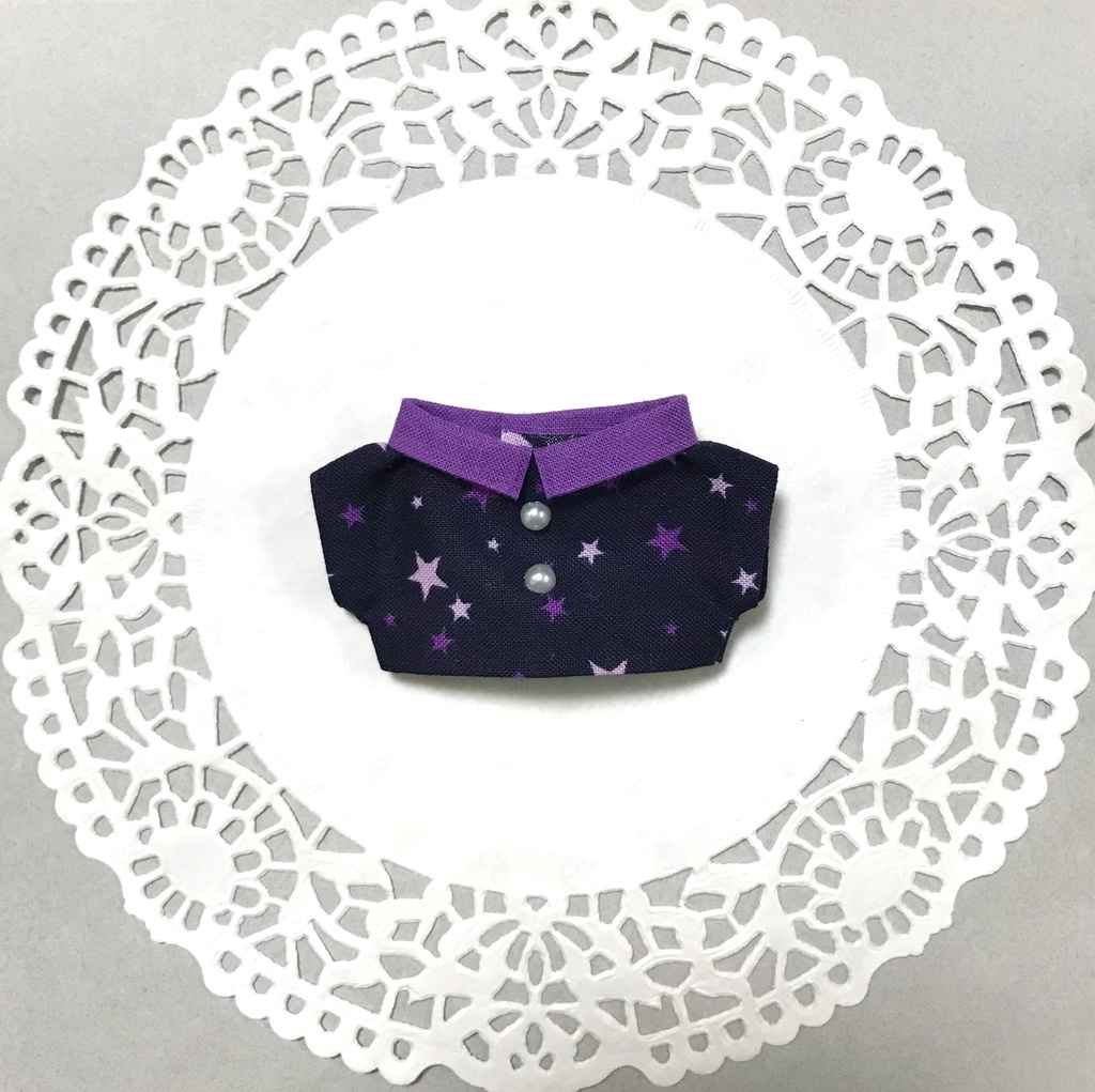 10cmぬいサイズ:星柄シャツ