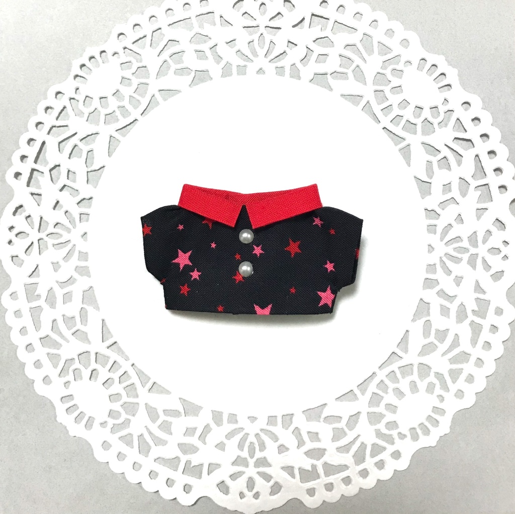 10cmぬいサイズ:星柄シャツ