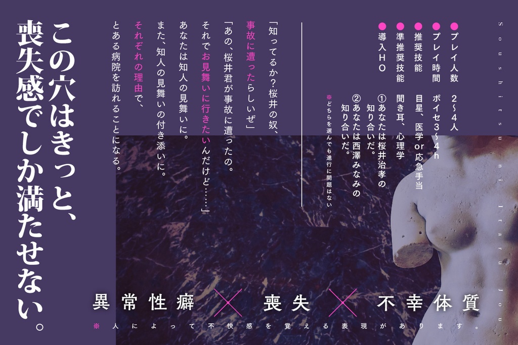 CoCシナリオ「喪失に至る情」