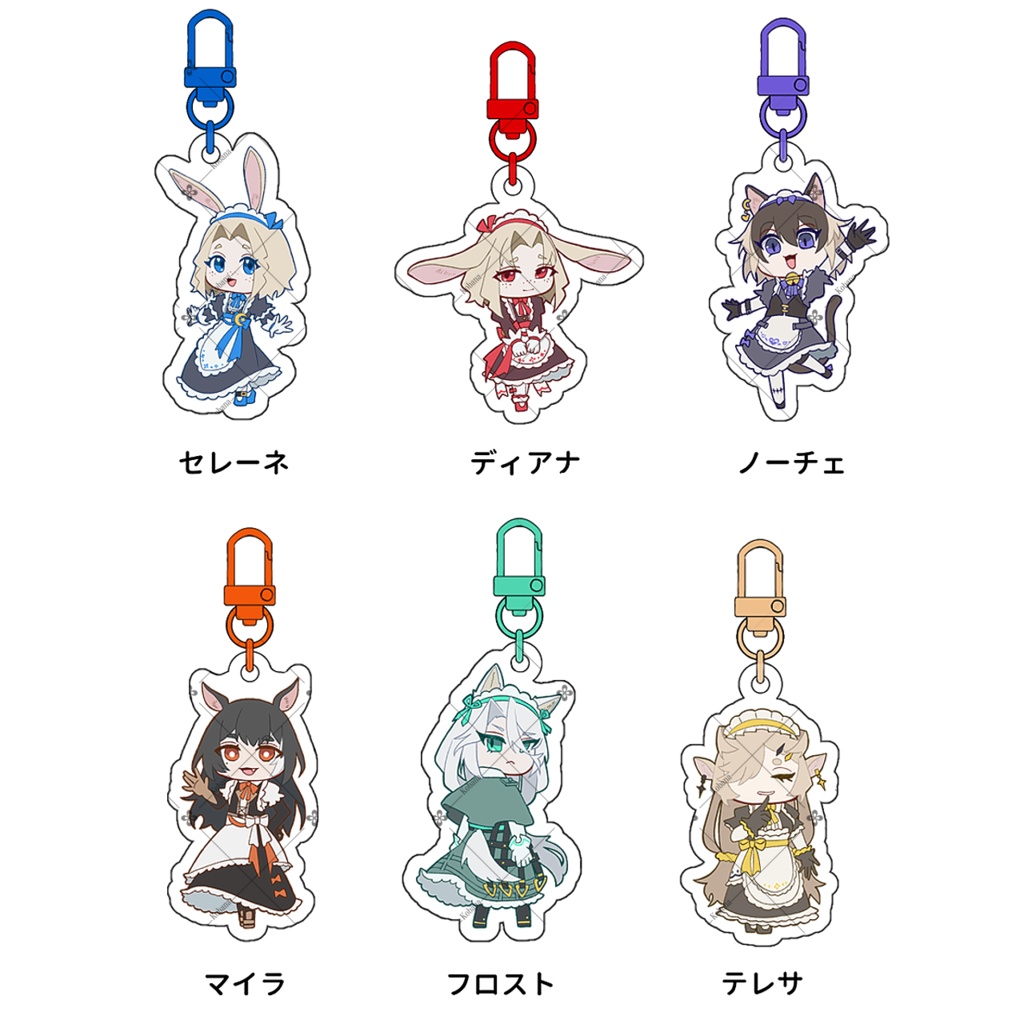 アクリルキーホルダー(ケモ耳メイド)