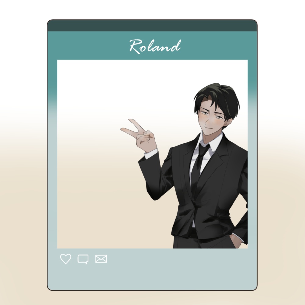 ローランのおでかけアクリルカード