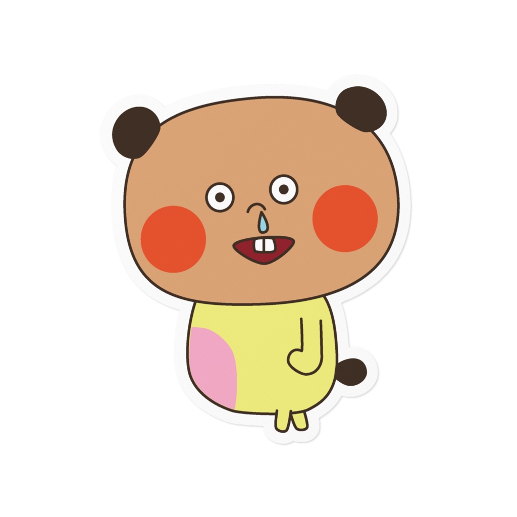 Hanamizu Ponko(はなみずぽんこ) ダイカットステッカー Ponko's sticker