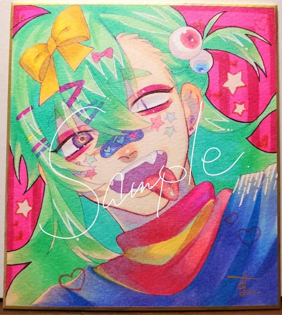 真白くん（ミニ色紙原画）