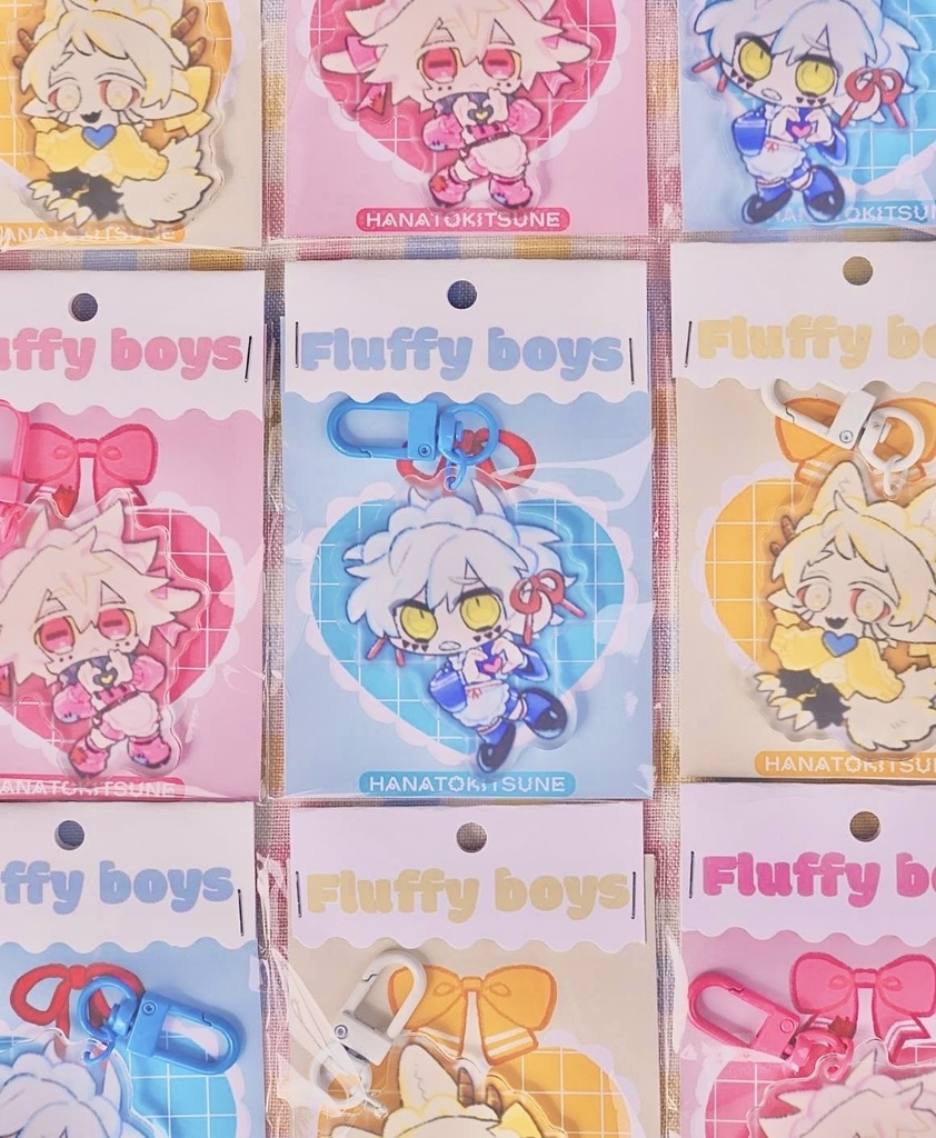 【Fluffy boys】アクリルキーホルダー