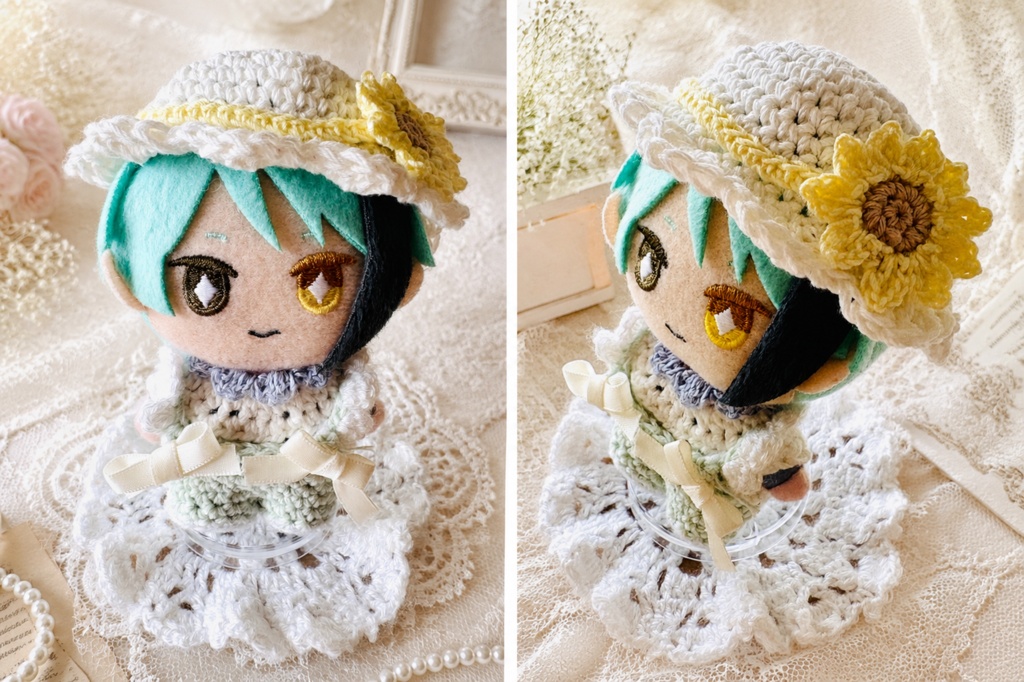 🌼シンプルなひまわりのお帽子