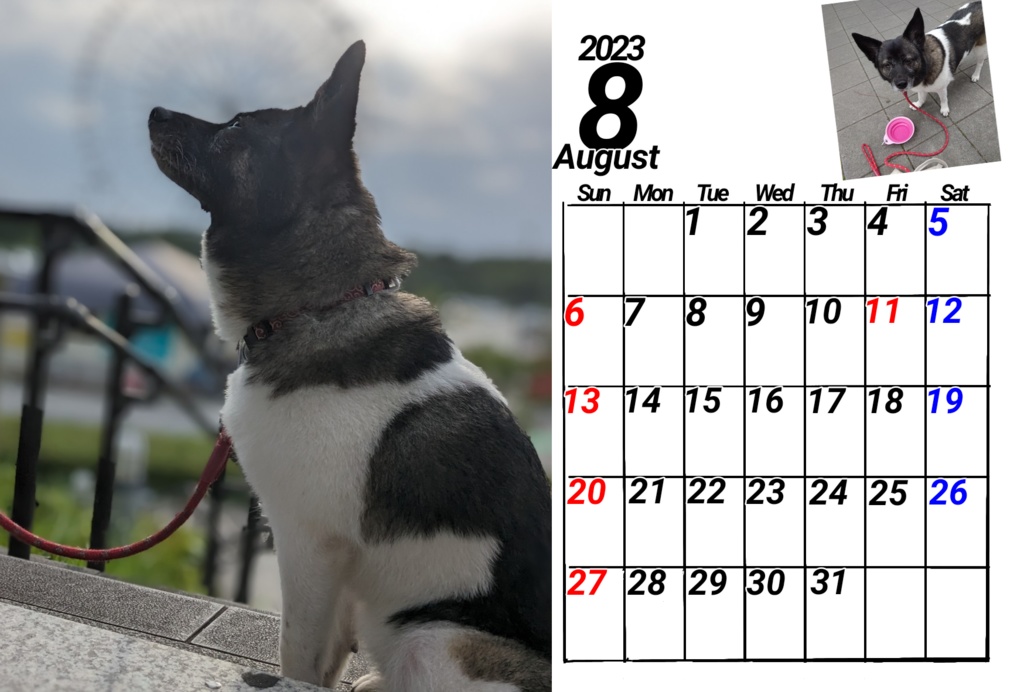 おかみカレンダー2023のページ