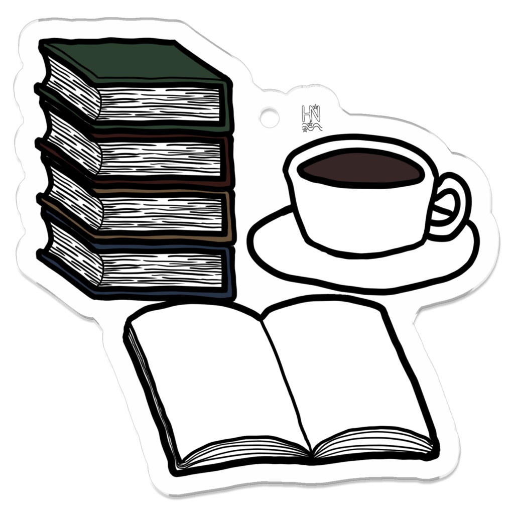 コーヒーと本アクキー