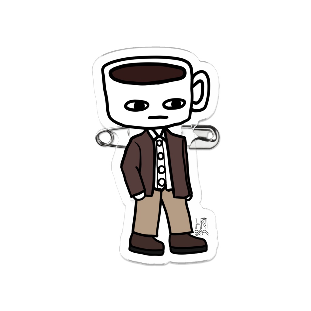 かふぇおアクリルバッジ