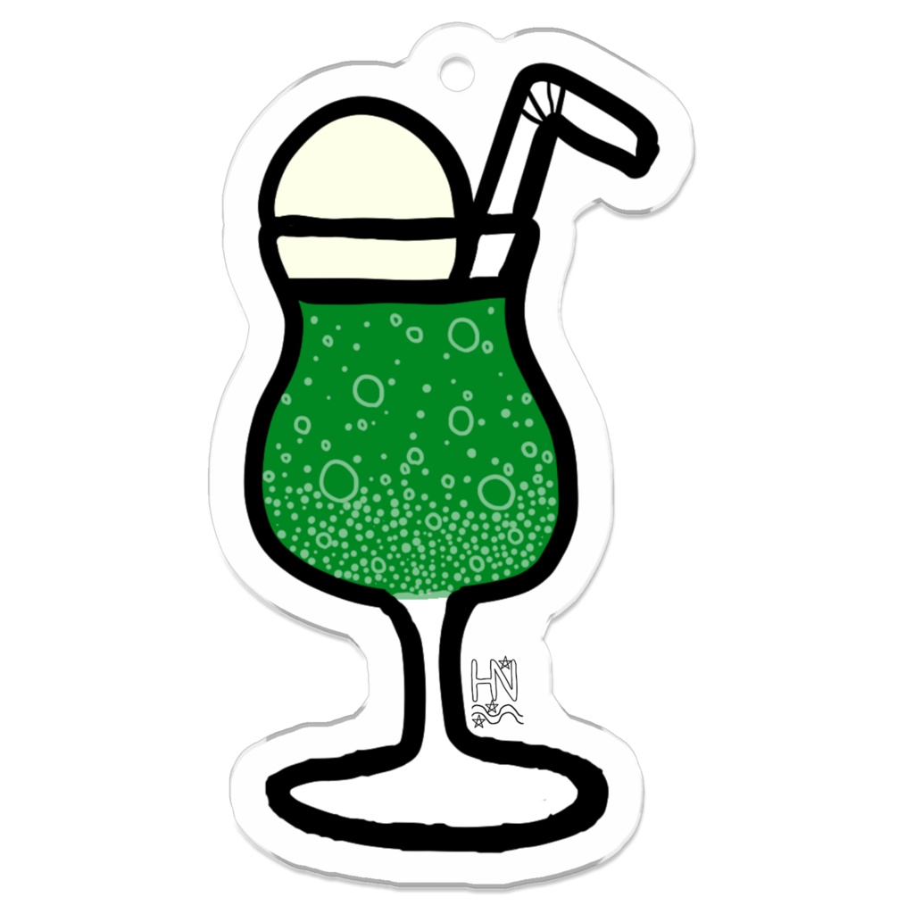 クリームソーダアクキー