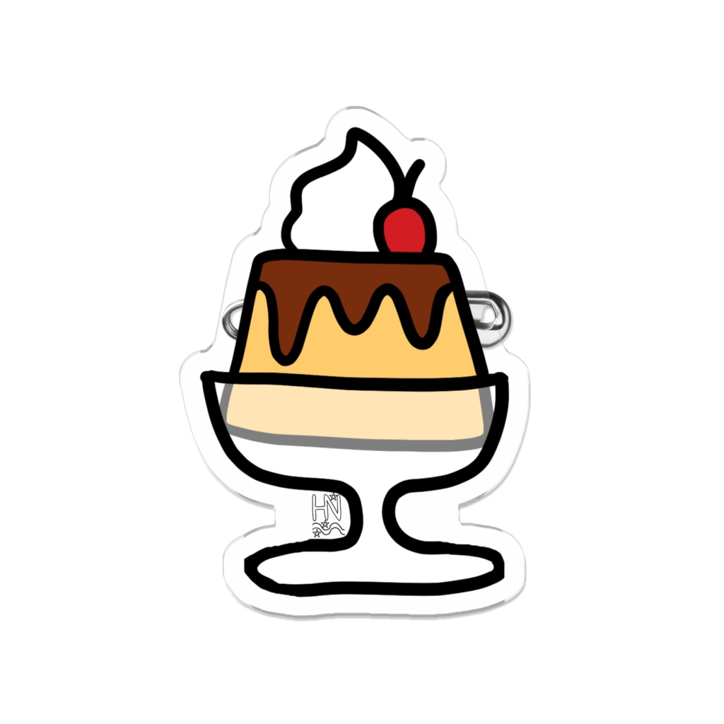 プリンアクリルバッジ