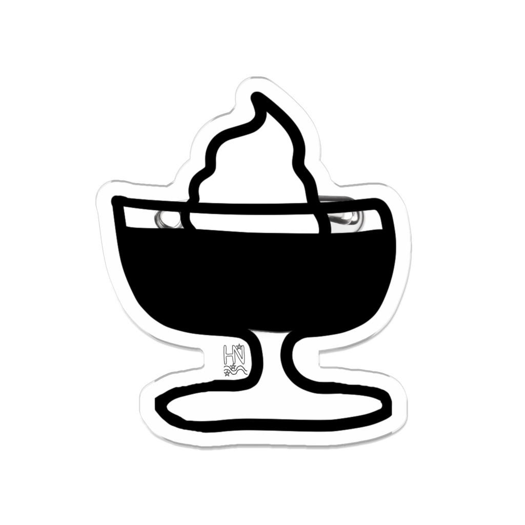 コーヒーゼリーアクリルバッジ