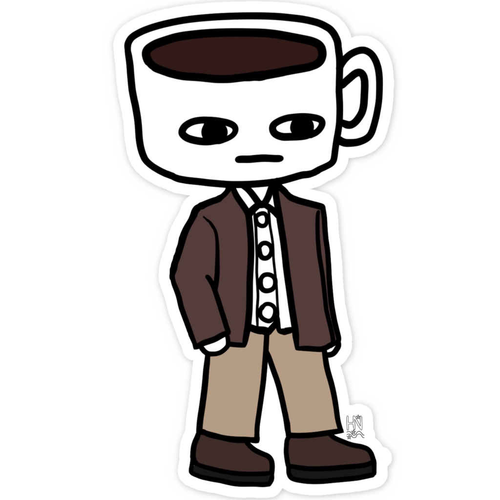 かふぇおスマホステッカー