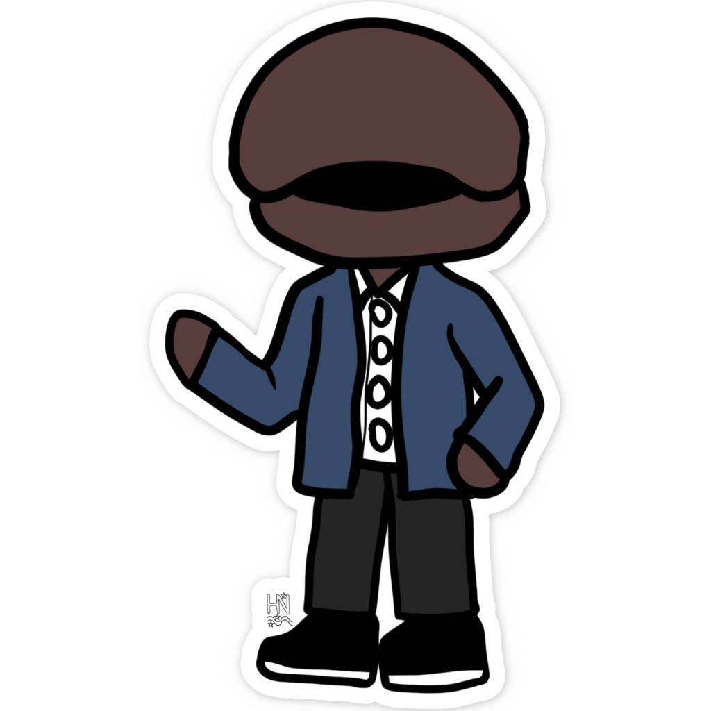 ビーン君スマホステッカー