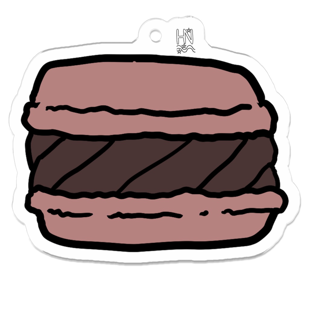 ショコラマカロンアクキー