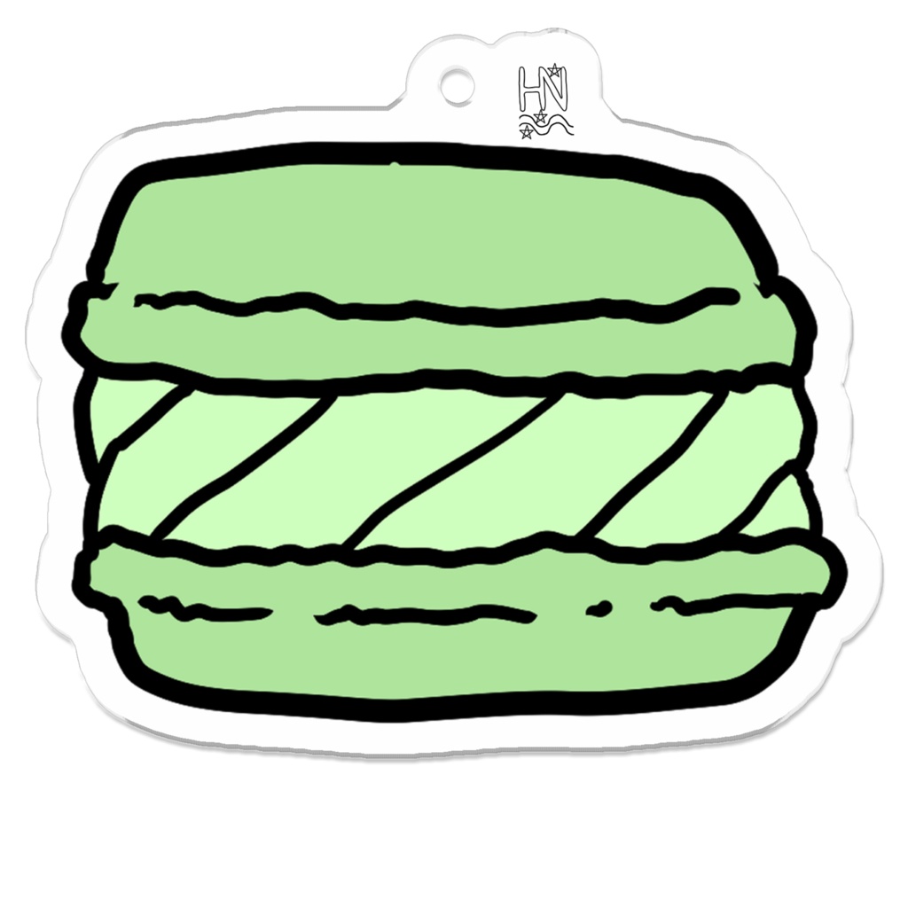 ピスタチオマカロンアクキー