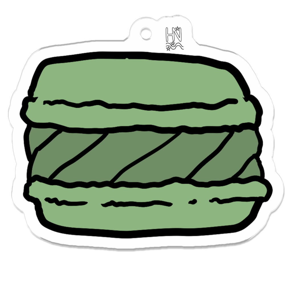 抹茶マカロンアクキー