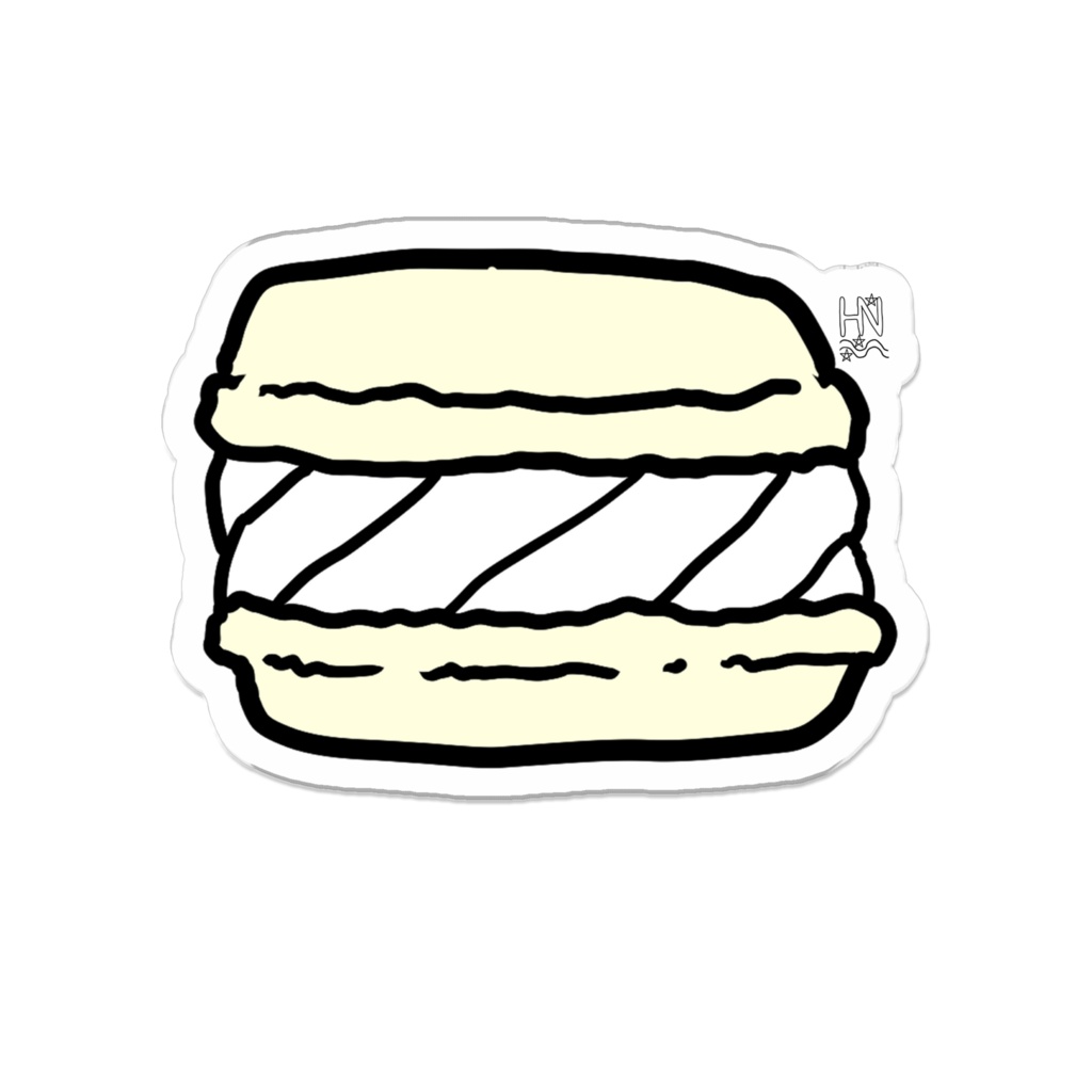 シトラスマカロンアクリルバッジ