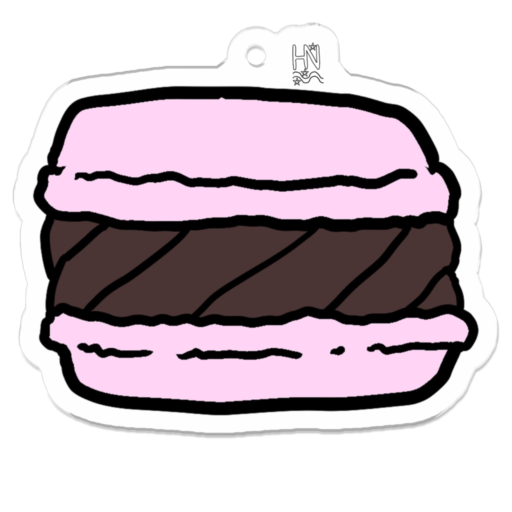 いちごガナッシュマカロンアクキー