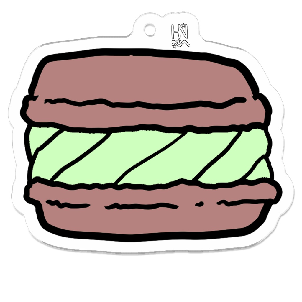 ピスタチオショコラマカロンアクキー