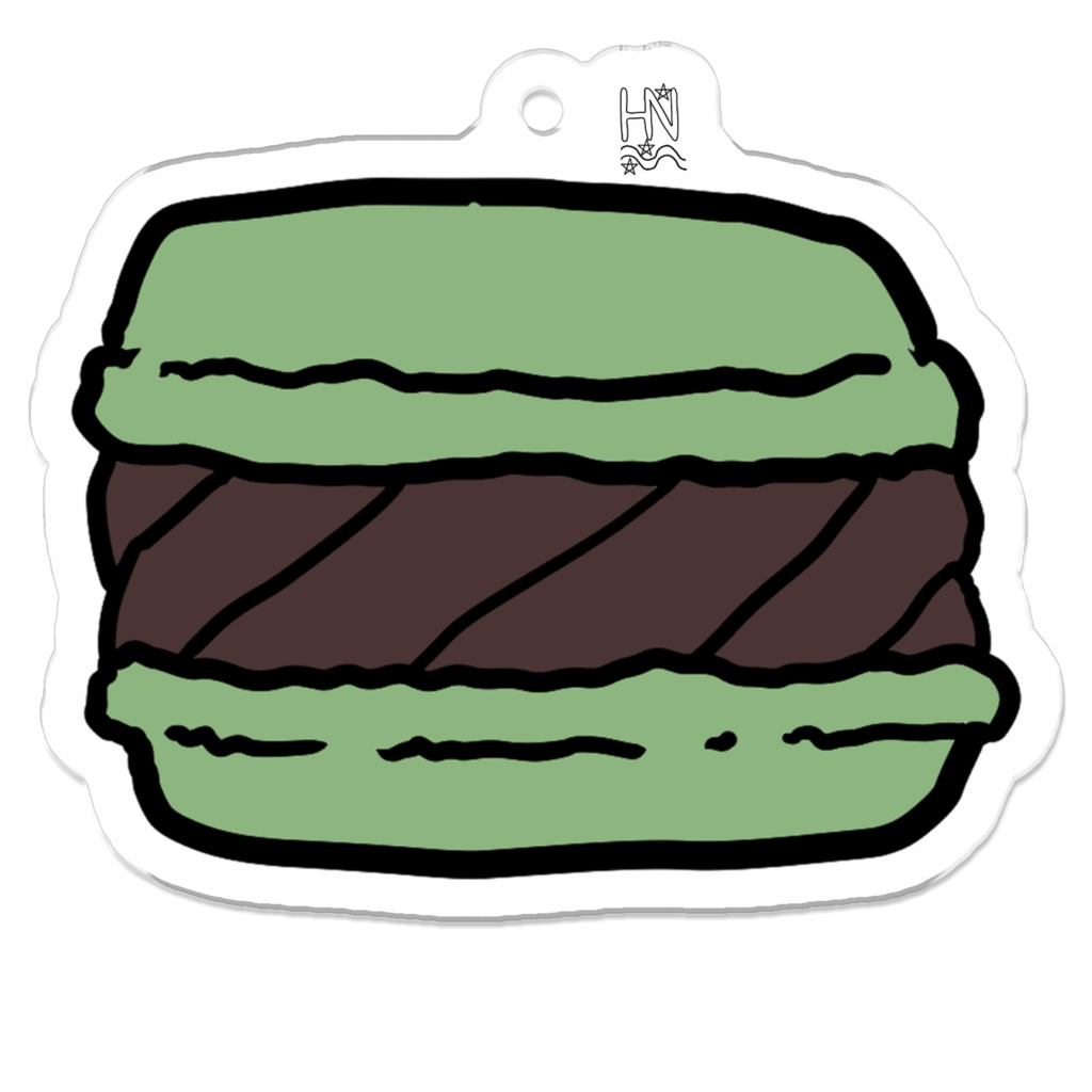 抹茶ガナッシュマカロンアクキー