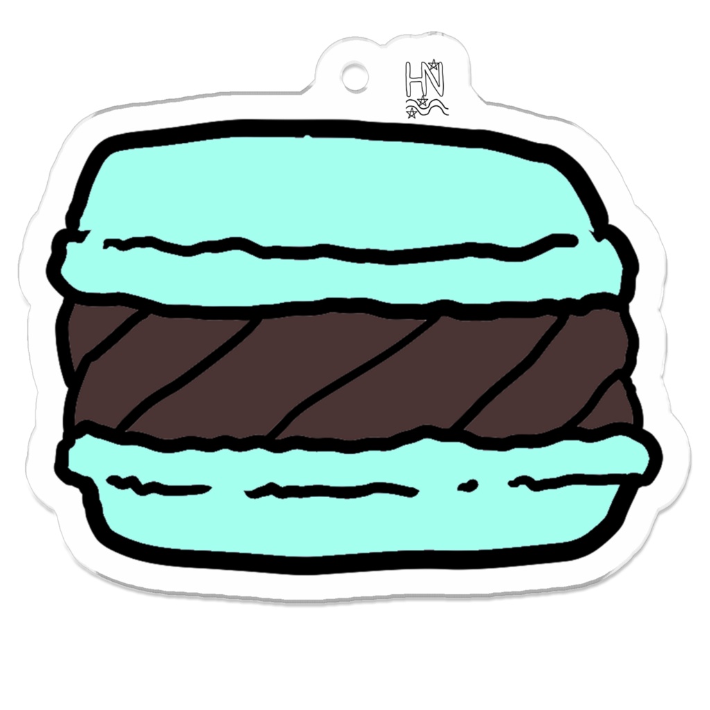 ミントガナッシュマカロンアクキー