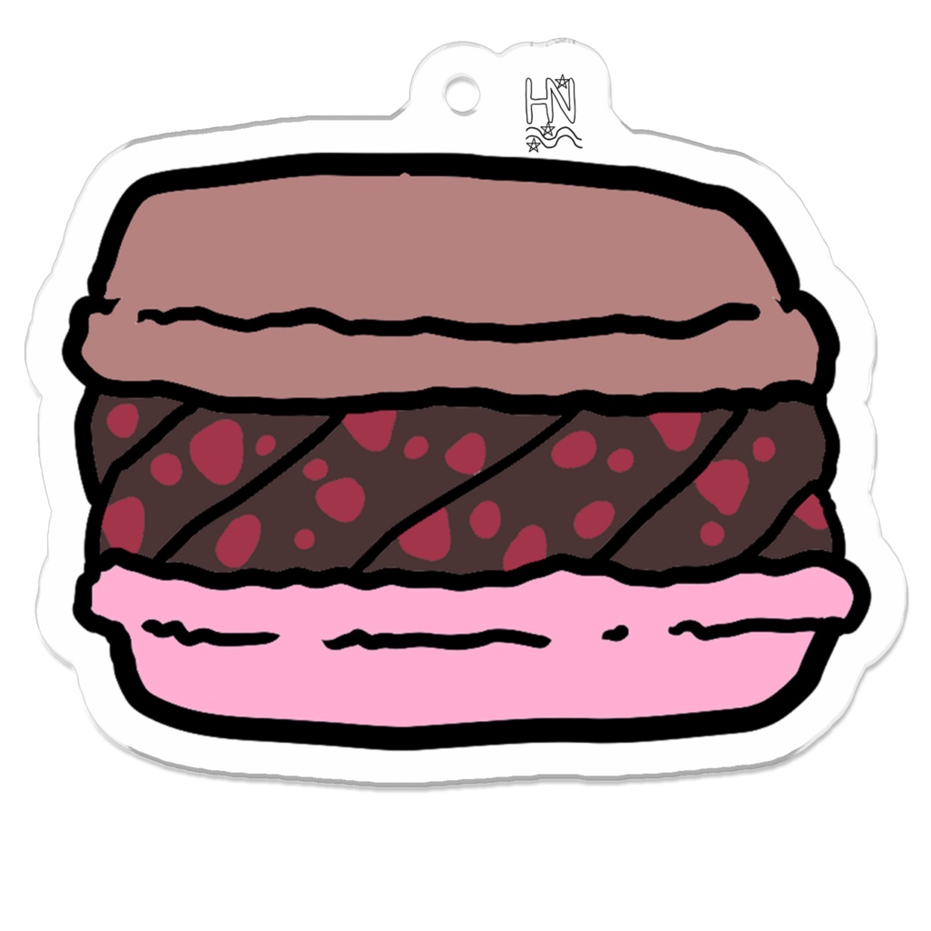 フランボワーズショコラマカロンアクキー