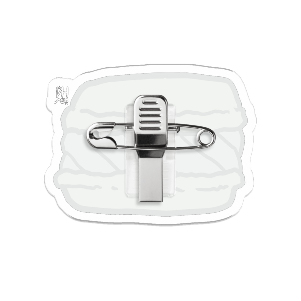 シトラスいちごマカロンアクリルバッジ