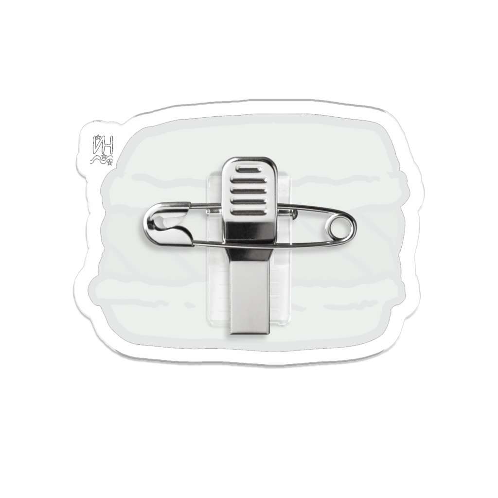 抹茶ガナッシュマカロンアクリルバッジ