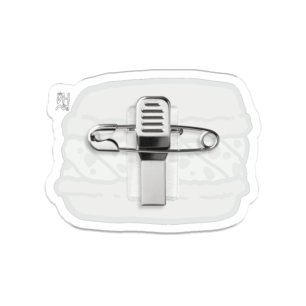 チョコバナナマカロンアクリルバッジ