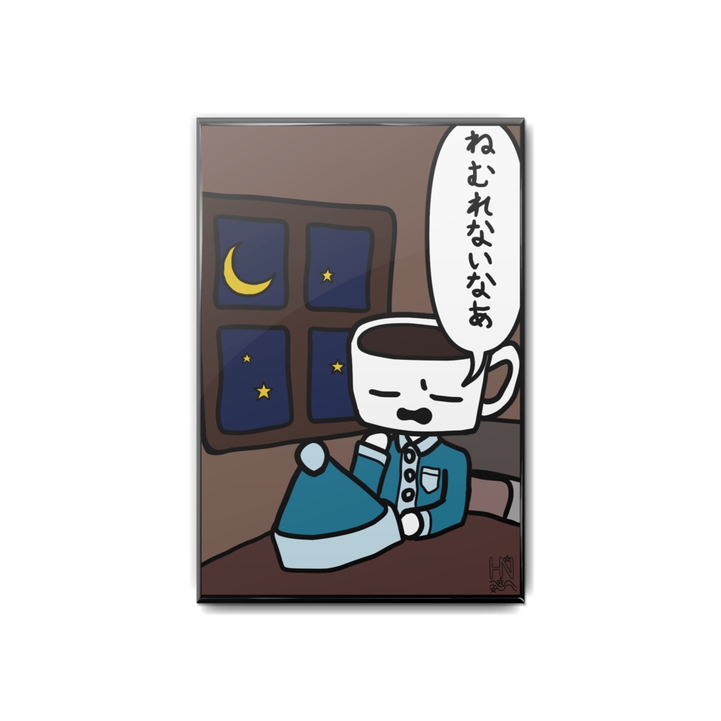 かふぇおの眠れない夜缶バッジ