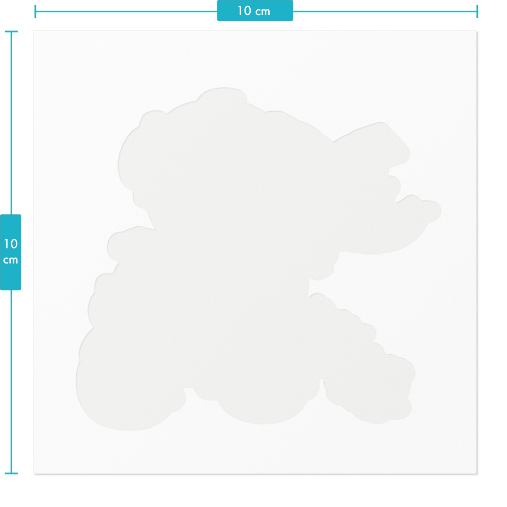 ミクちゃん&バイクステッカーBタイプ(ホワイト)