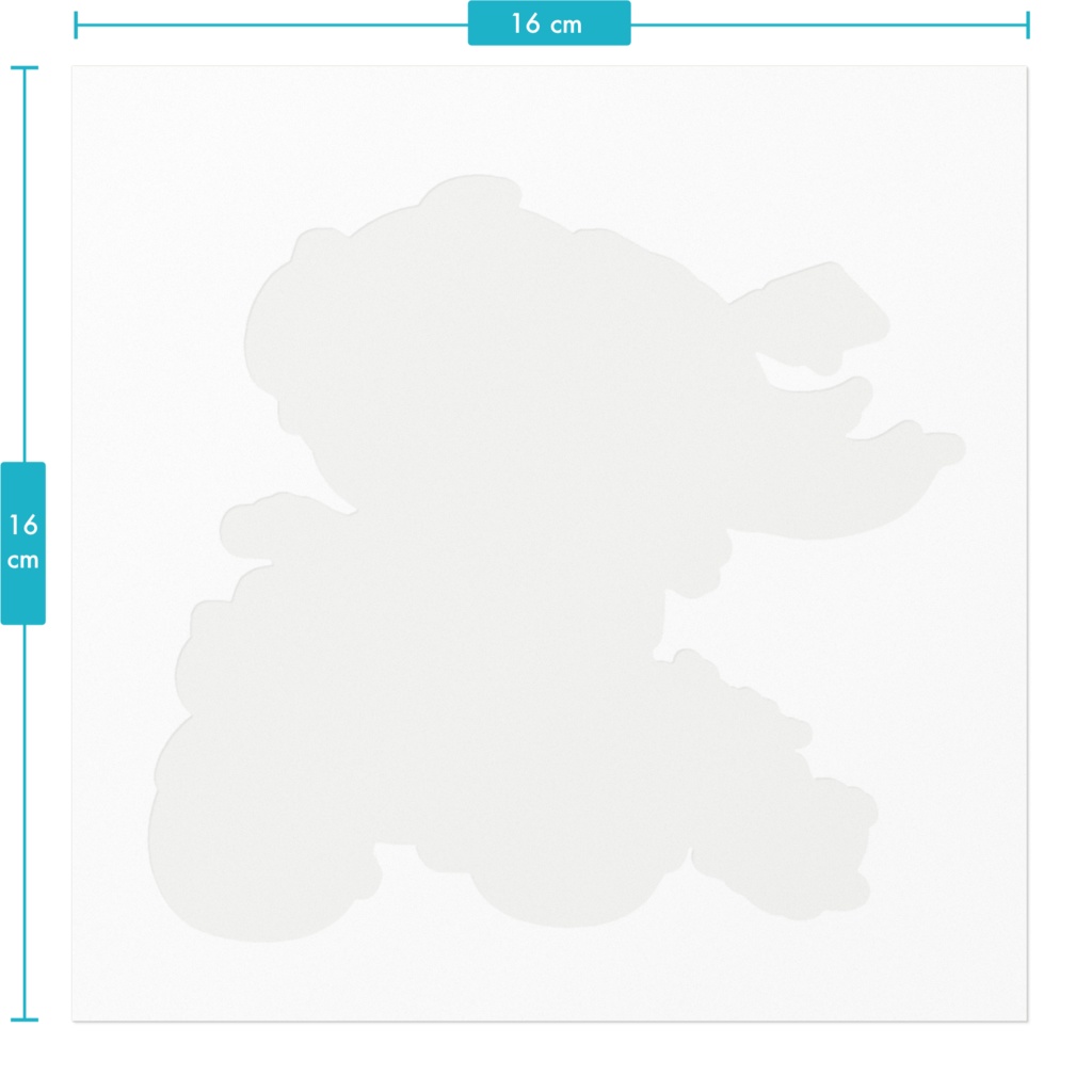 ミクちゃん&バイクステッカーBタイプ(ホワイト)