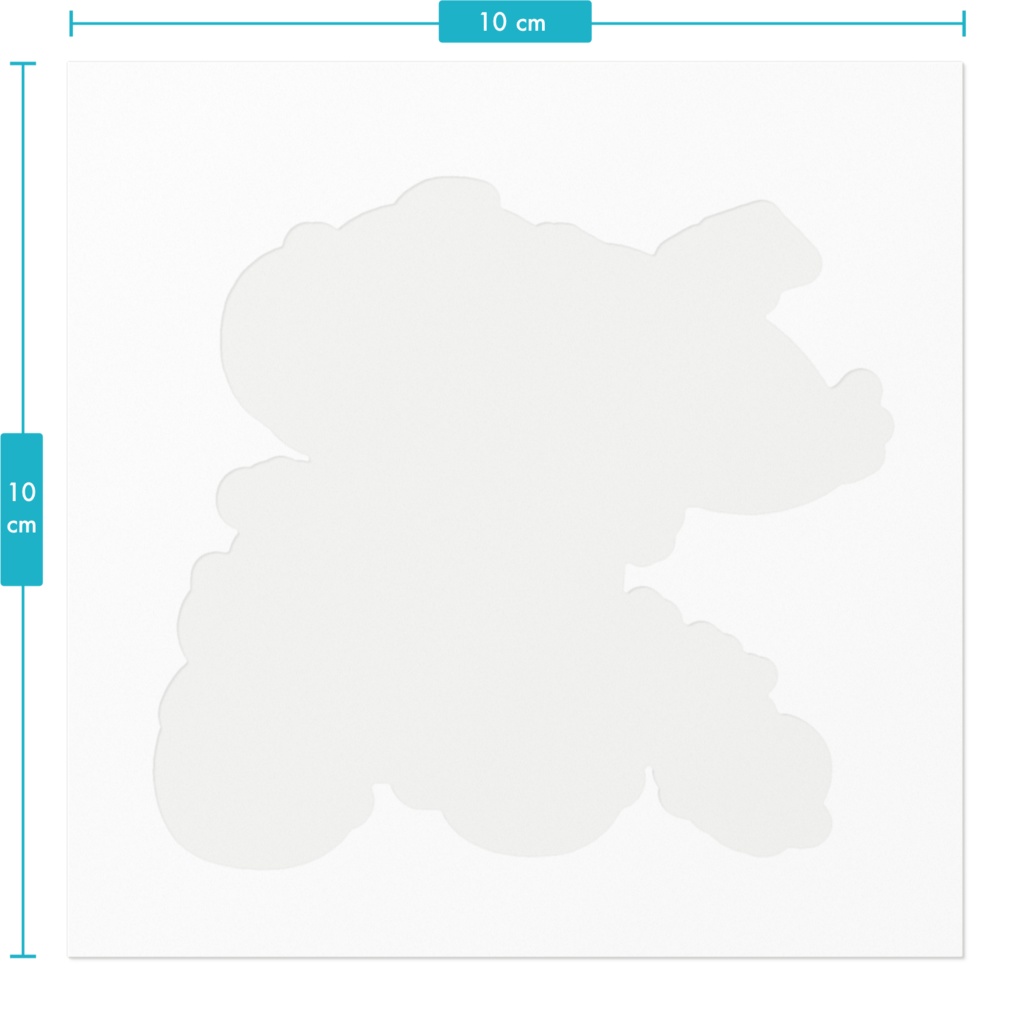 ミクちゃん&バイクステッカーAタイプ(ホワイト)