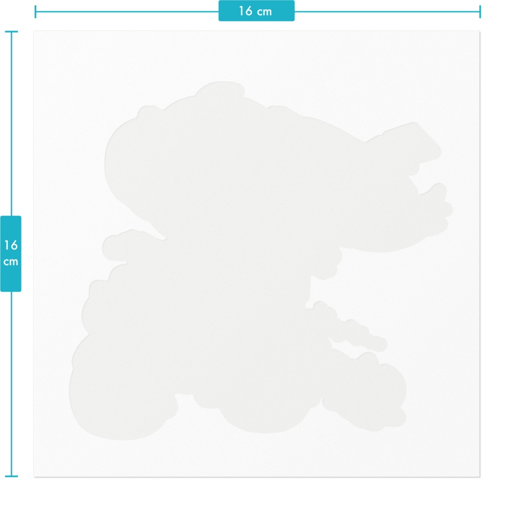 ミクちゃん&バイクステッカーAタイプ(ホワイト)