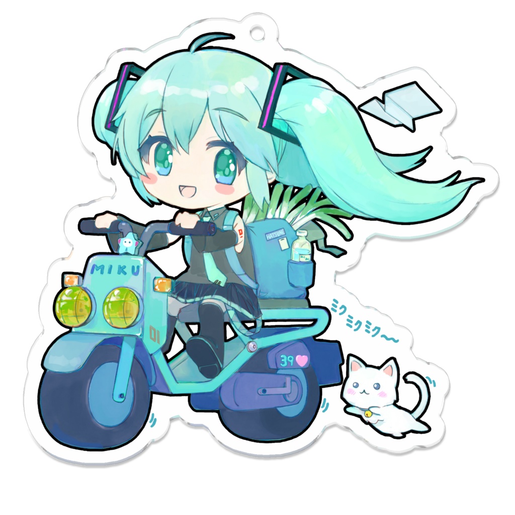 ミクちゃん&バイクアクキーBタイプ
