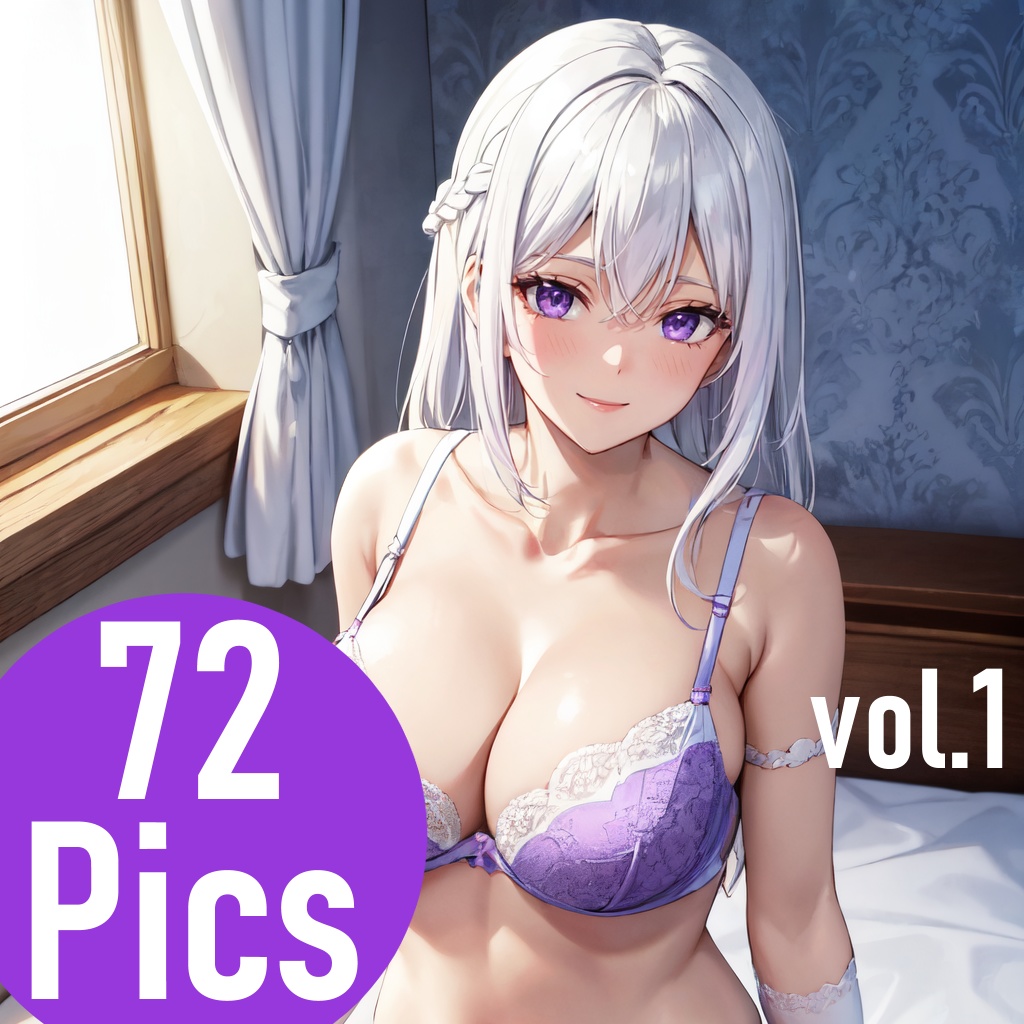 白髪お姉さんとの甘いセックス♡♡ vol.1 AIイラスト集 - White Hair Purple eyes Beauty vol.1 AI  Illustration Collection - ~ Can I have sex with you from me? ~ -  StarWhiteArts - BOOTH