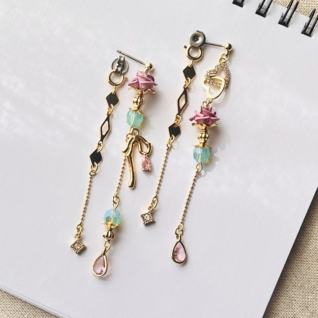 Adam&Eve 『Melting Rouge Soul』 『Ruby Love』 2wayピアス/イヤリング